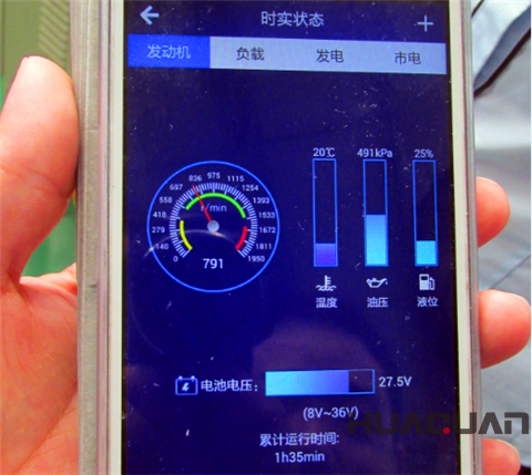 發(fā)動機(jī)油壓、液位和溫度一目了然