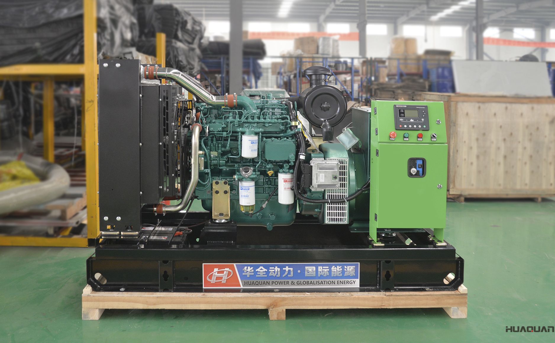 2018年4月2日華全動力100kw標配柴油發(fā)電機組發(fā)往河北省