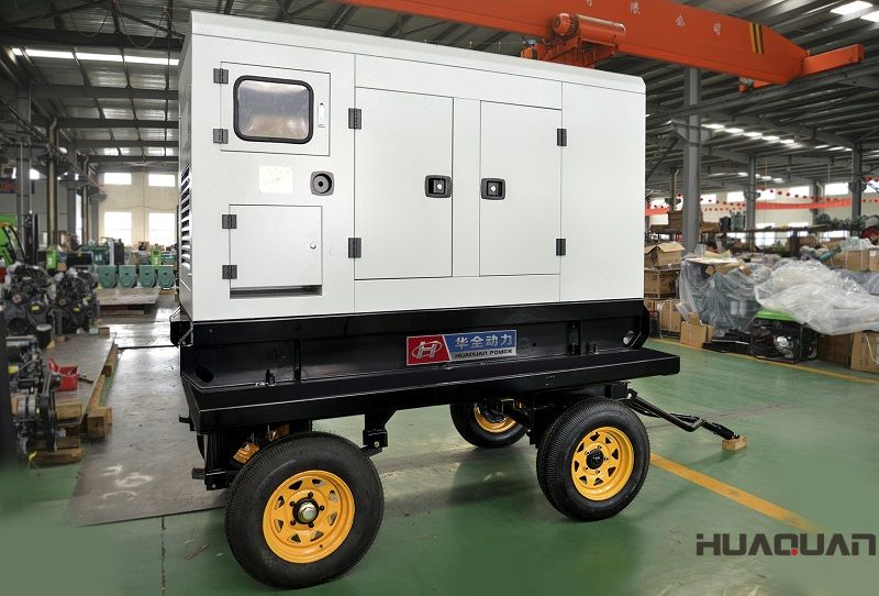 一臺(tái)30kw含棚拖車(chē)柴油發(fā)電機(jī)組于5月18日順利發(fā)往云南省麗江市