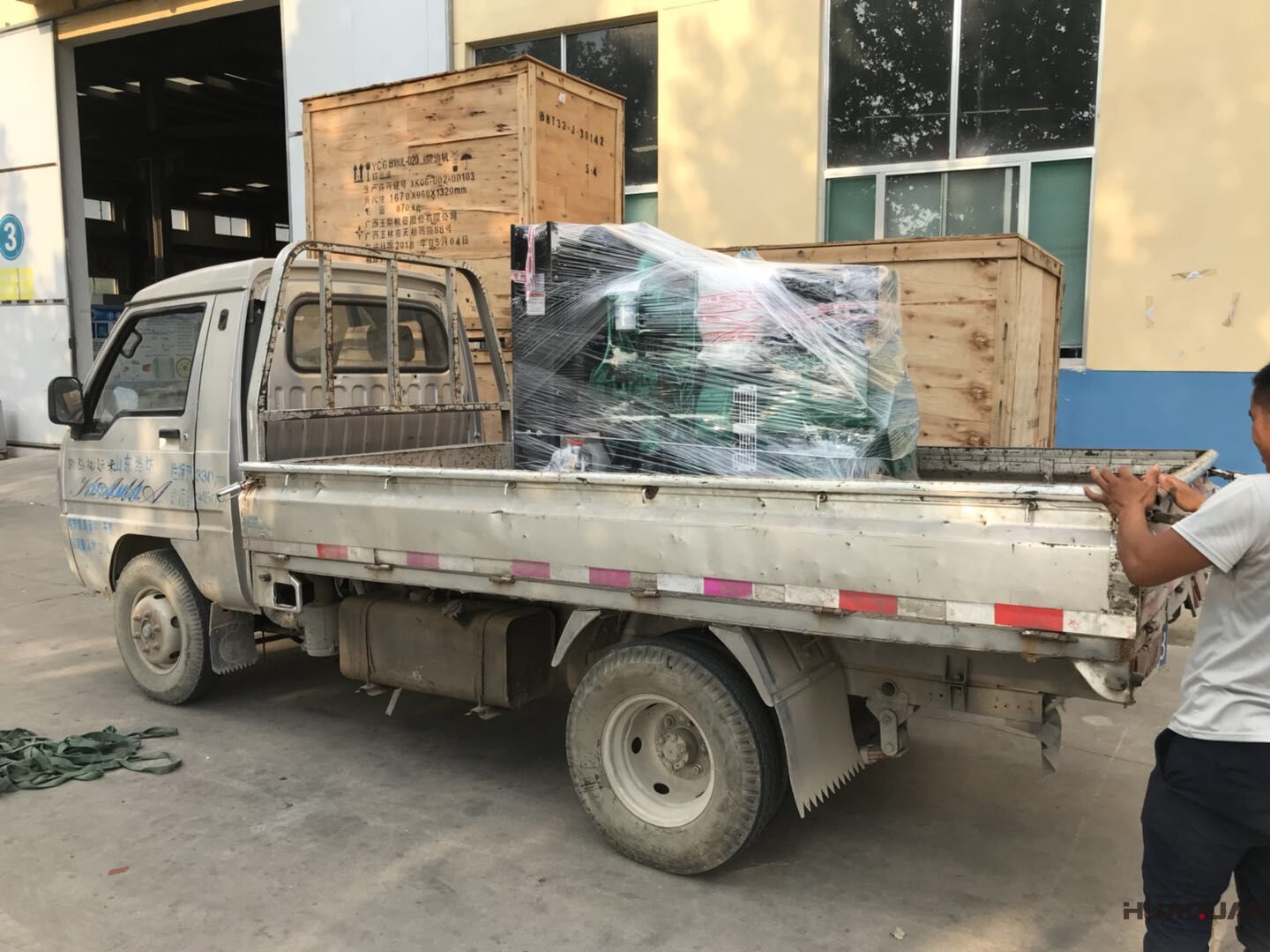 發(fā)貨了！一臺HQ150GF標(biāo)配型柴油發(fā)電機(jī)組已于7月19號發(fā)往黑龍江