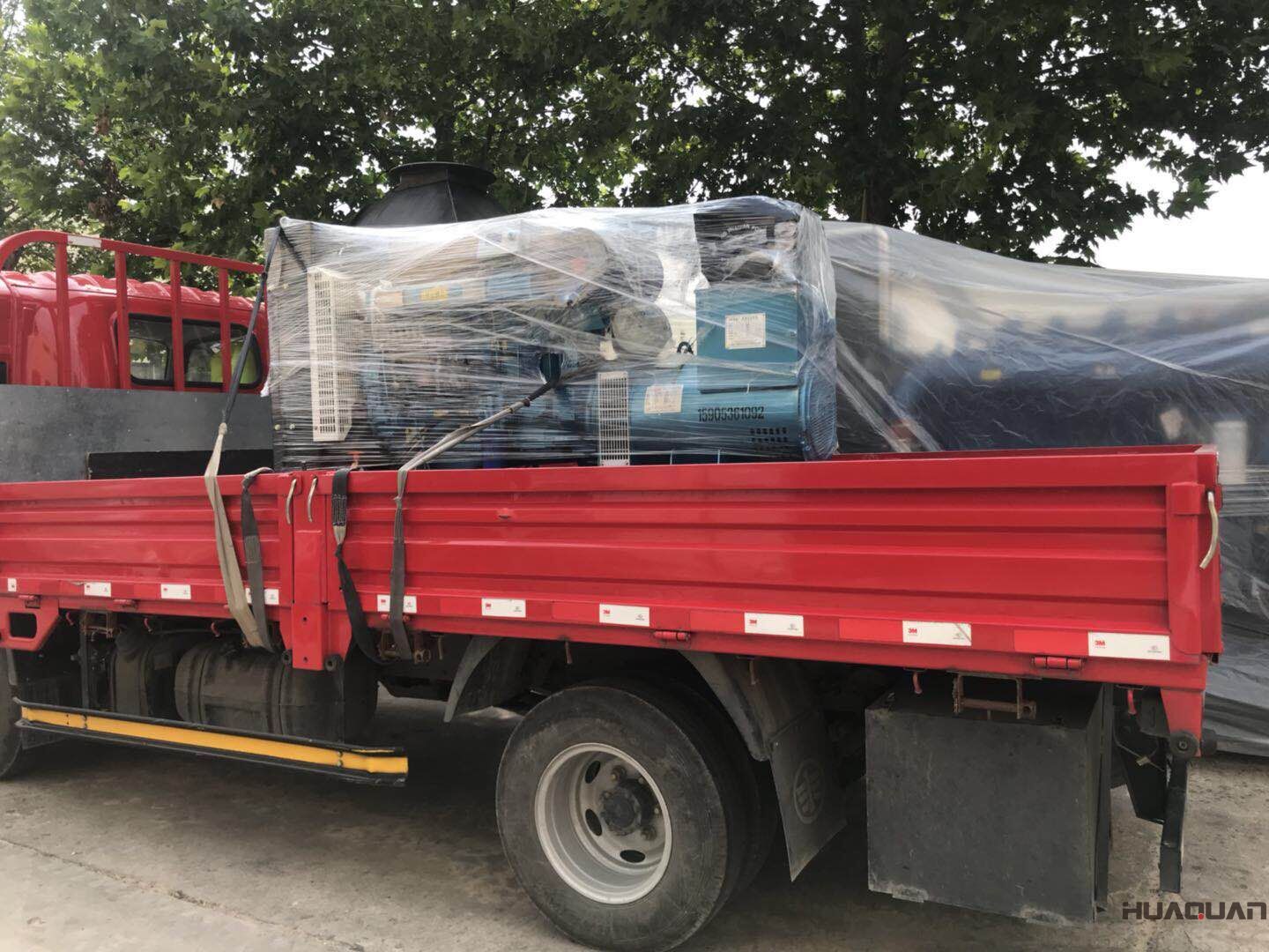 8月9日，一臺100kw標(biāo)配柴油發(fā)電機(jī)組從華全動力順利發(fā)往河北