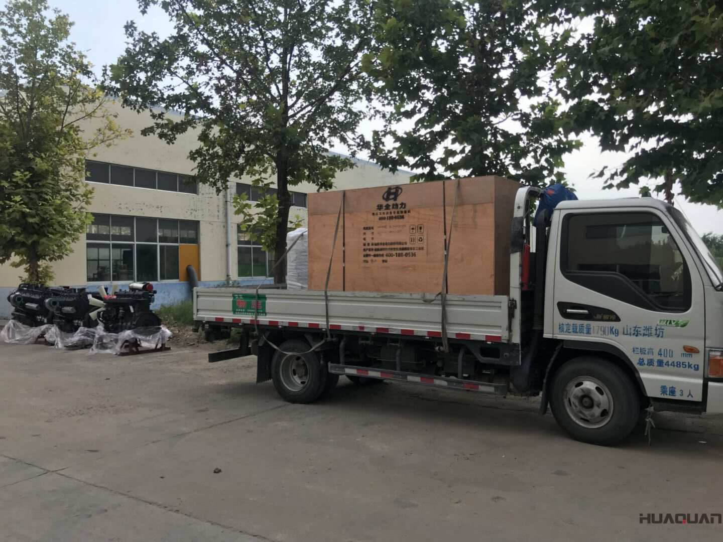 9月17日一臺100kw帶余熱回收的沼氣發(fā)電機(jī)組發(fā)往山東