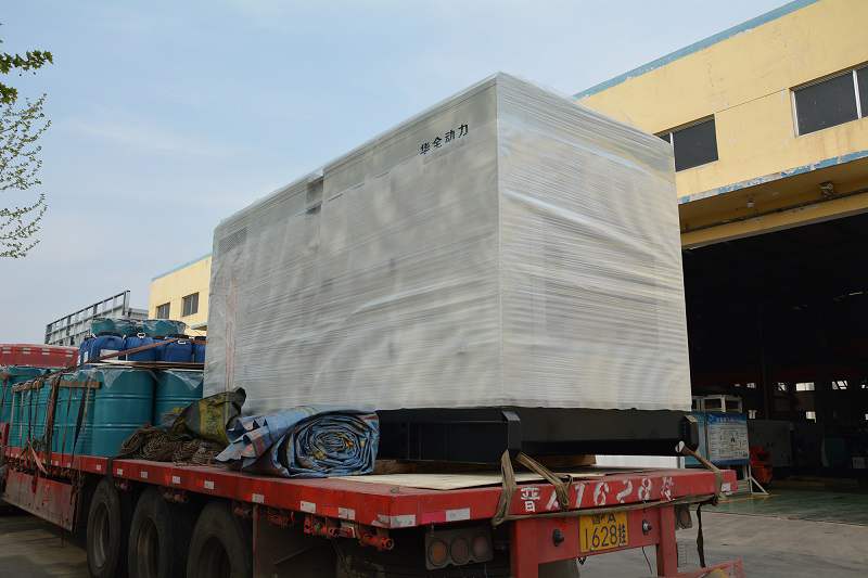 3月26日，汪先生從華全動(dòng)力采購(gòu)的250kw靜音箱發(fā)電機(jī)組發(fā)往江蘇省