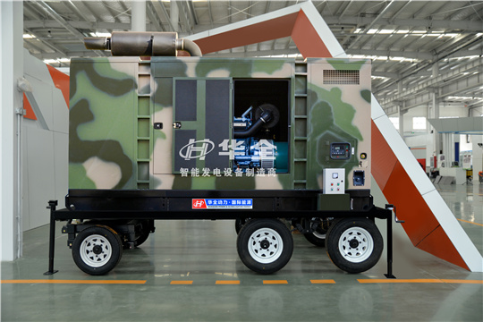 改款升級(jí)！華全200kw靜音發(fā)電機(jī)組專(zhuān)用六輪移動(dòng)拖車(chē)介紹