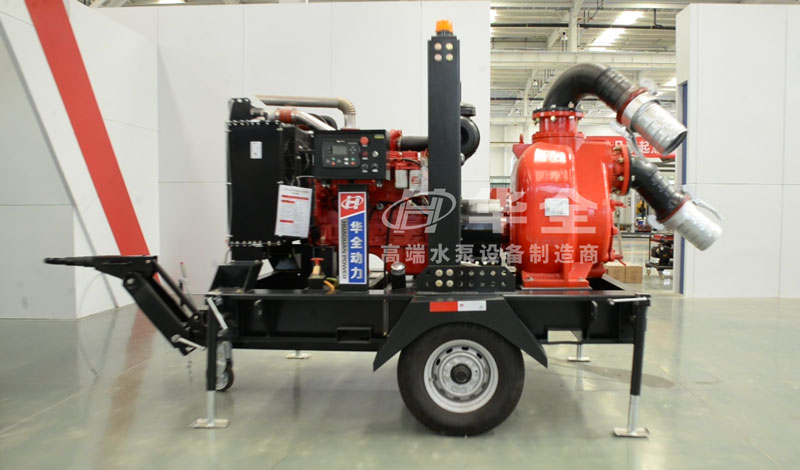 全力以赴打硬仗，防汛抗旱保秋收！華全防汛抗旱移動泵站緊急發(fā)貨